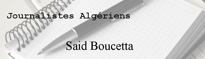 Algérie - Said Boucetta