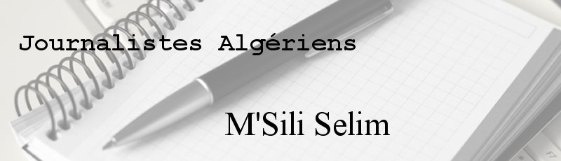 Alger - M'Sili Selim