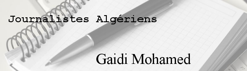 الجزائر العاصمة - Gaidi Mohamed