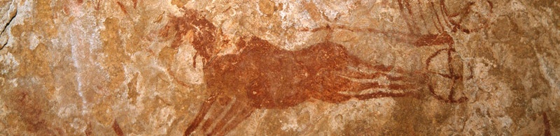 Algérie - Gravures rupestres de l'Oued Djerat, (W. Illizi)