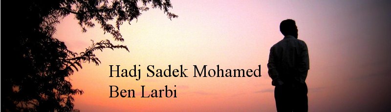 Algérie - Hadj Sadek Mohamed Ben Larbi