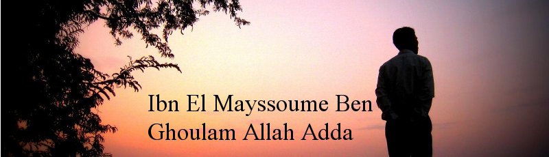 Alger - Ibn El Mayssoume Ben Ghoulam Allah Adda