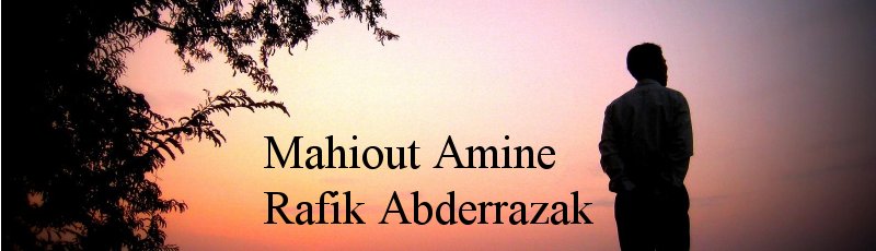 Algérie - Mahiout Amine Rafik Abderrazak