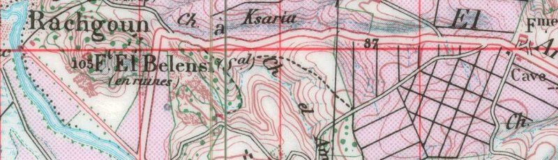 Ain Témouchent - Fort El Belensi en ruines à Rachgoune	(Commune de Beni Saf, Wilaya de Ain Temouchent)