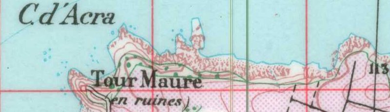 Ain Témouchent - Tour Maure en ruines à Cap d'Acra	(Commune de Beni Saf, Wilaya de Ain Temouchent)