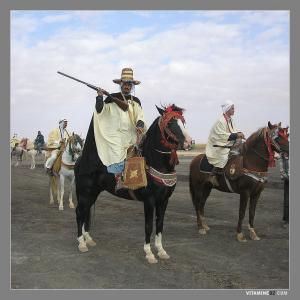 Cavalier participant à la Waada de Sidi Naceur