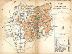 Plan de tlemcen en 1903