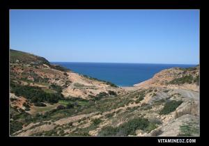 Descente vers la plage de Ouardania (wardania)