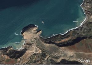 Plages de Ouardania et Malous image satellite