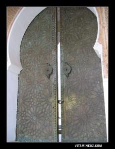 La porte d’entrée de la mosquée de Sidi Boumediene.