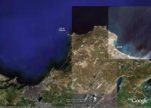 Situation du phare du cap de l'aiguille