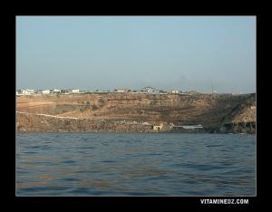 La plage de la marmite et le complexe touristique Ennabil