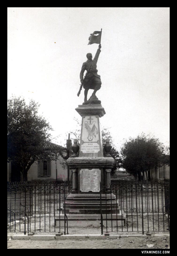 Le monument aux morts du village de Bréa