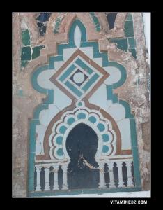 Fresque sur la Porte de la Medrassa Khaldounia