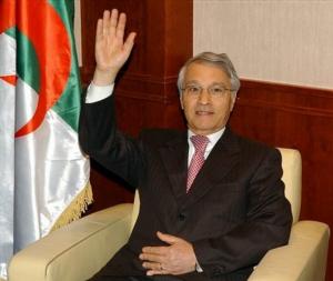OPEC President Chakib Khelil, of Algeria, gestures during an