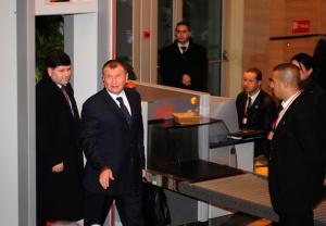 Russian Deputy Prime Minister Igor Sechin (2ndL) arrives for