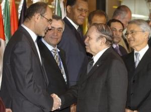 Iran's Minister of Petroleum Gholam Hossein Nozari, left, is