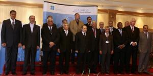 OPEC oil ministers pose with Algeria's President Abdelaziz Bouteflika