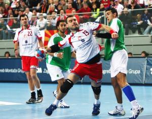 VARAZDIN, CROATIA - JANUARY 17: Bartosz Jurecki of Poland