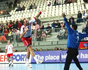 VARAZDIN, CROATIA - JANUARY 17: Mariusz Jurasik of Poland