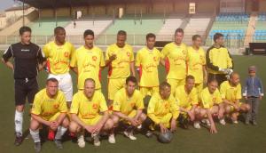 equipe de foot-ball protection civile mascara