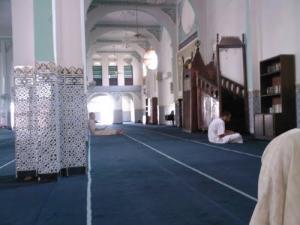 منظر داخلي لمسجد  أبو بكر الصديق  بمدينة  تيسمسيلت