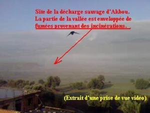 قرب المزبلة العشوائية بضواحي  أقبو