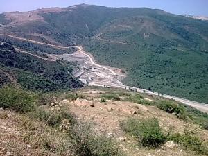 نفق الطريق الوطني  شرق ـ غرب  بمنطقة  بوزڨزة