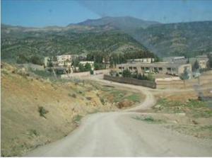 منظر من ثانوية  منصورة  انطلاقا من طريق  بوڨرنازن