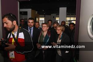 Inauguration officielle de la salle de Cinema \ Chanderli\  ex Colysée par Mme Toumi, ministre de la culture.