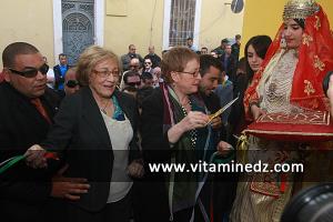 Inauguration officielle de la salle de Cinema \ Chanderli\  ex Colysée par Mme Toumi, ministre de la culture.