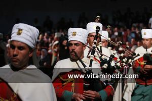 troupe de cornemuse d’ « El Hares El Djemhouri » , Cérémonies de clôture de Tlemcen capitale de la culture islamique 2011 (25 et 26 /04/2012)