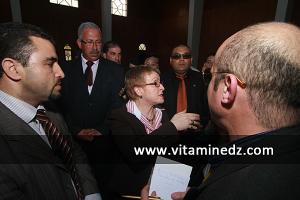 Madame Khalida Toumi, inaugurant le Centre des études andalouses de Tlemcen