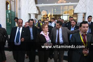 Khalida Toumi, inaugurant la Bibliothèque Mohamed Dib