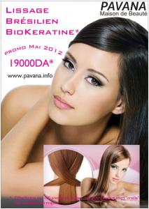 Promotion: lissaage brésilien à la BioKeratine.