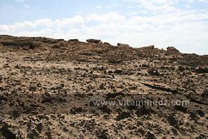 Paysage lunaire à l\'lot Gerardi, Plage de Sbiat, entre Bouzedjar et Sassel