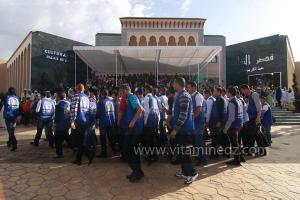 Jeunes mobilisés aux cérémonies de clôture de Tlemcen capitale de la culture islamique 2011 (21/04/2012)