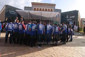 Jeunes mobilisés aux cérémonies de clôture de Tlemcen capitale de la culture islamique 2011 (21/04/2012)
