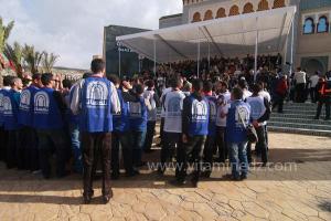 Jeunesse tlemcenienne mobilisée aux cérémonies de clôture de Tlemcen capitale de la culture islamique 2011 (21/04/2012)