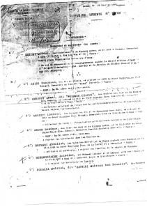 alger le 20 fevrier 1958  diffusion urgente N°58