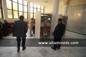 Khalida Toumi, inaugurant la Bibliothèque Mohamed Dib
