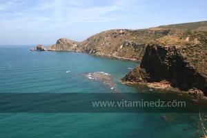 Falaises à l\'est de la Plage de Port Say (Marsa Ben Mhidi) la période de Mai 2012
