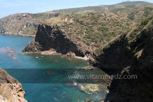 Falaises à l\'est de la Plage de Port Say (Marsa Ben Mhidi) la période de Mai 2012