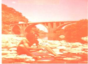 Le pont et la plage des grottes merveilleuses à Jijel 1972