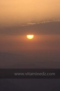 Coucher de soleil sur Tibehrine, Médéa