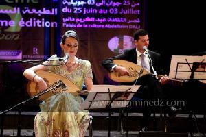 Leila Borsali, en clôture du 6ème Festival de Musique Hawzi de Tlemcen, le 03.07.2012