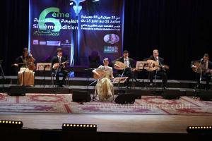Leila Borsali, en clôture du 6ème Festival de Musique Hawzi de Tlemcen, le 03.07.2012