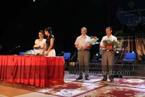 Cérémonies de clôture du 6ème Festival de Hawzi de Tlemcen, remise des prix aux lauréats le 03.07.2012