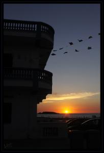 le coucher de soleil