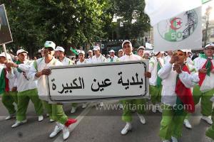 Commune Ain Kbira aux Festivités du cinquantenaire de l\'indépendance de l\'Algérie à Tlemcen, défilé, feux d\'artifices et fantasia au programme